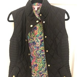 Lilly Pulitzer black vest
